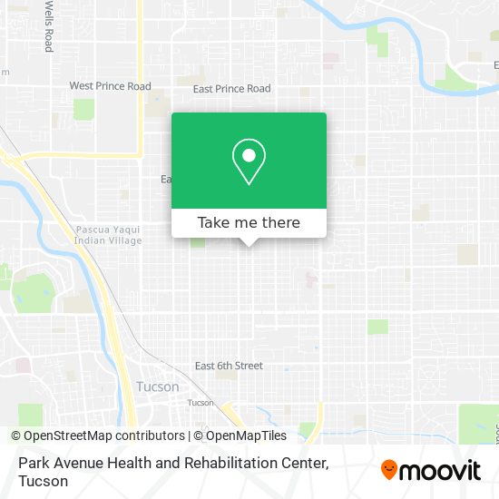 Park Avenue Health and Rehabilitation Center map