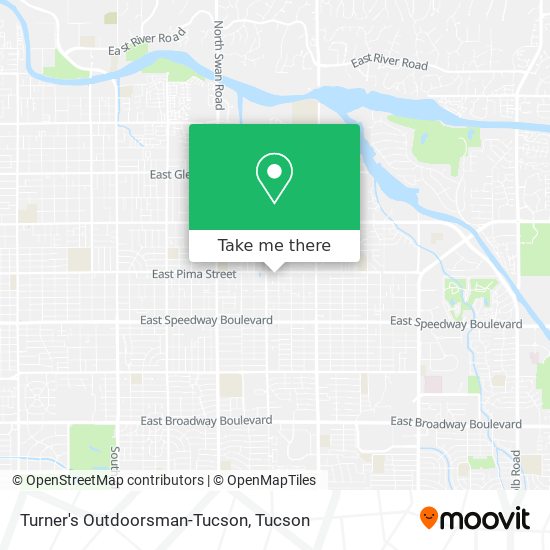 Turner's Outdoorsman-Tucson map