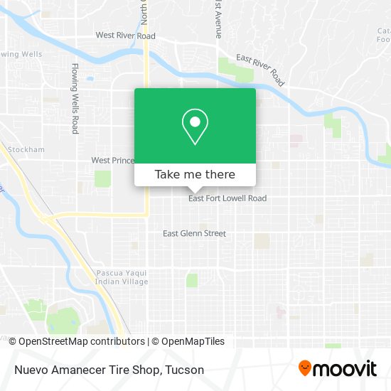 Mapa de Nuevo Amanecer Tire Shop