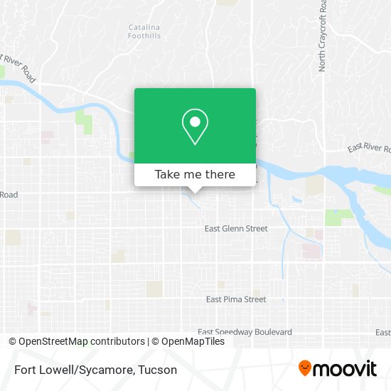 Fort Lowell/Sycamore map