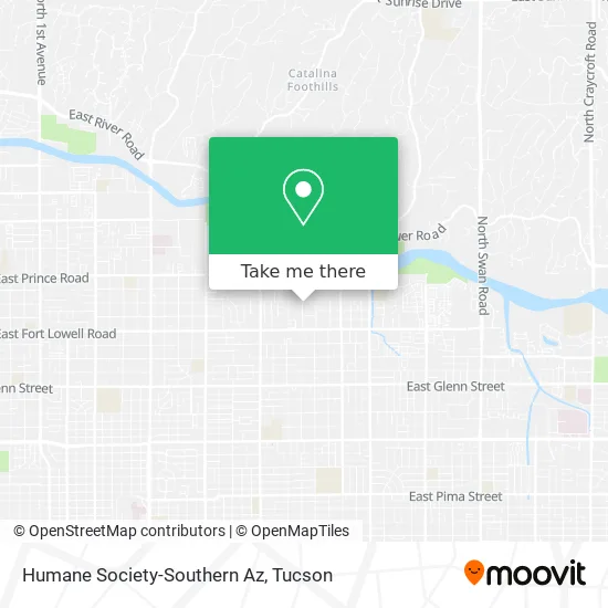 Humane Society-Southern Az map