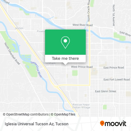 Iglesia Universal Tucson Az map