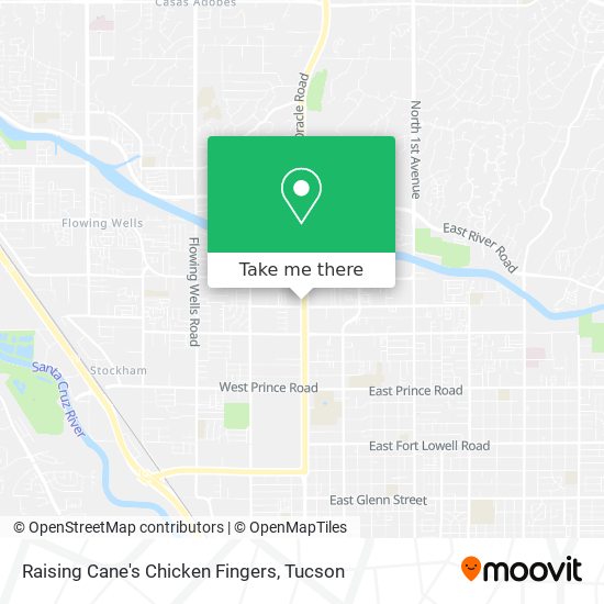 Raising Cane's Chicken Fingers map