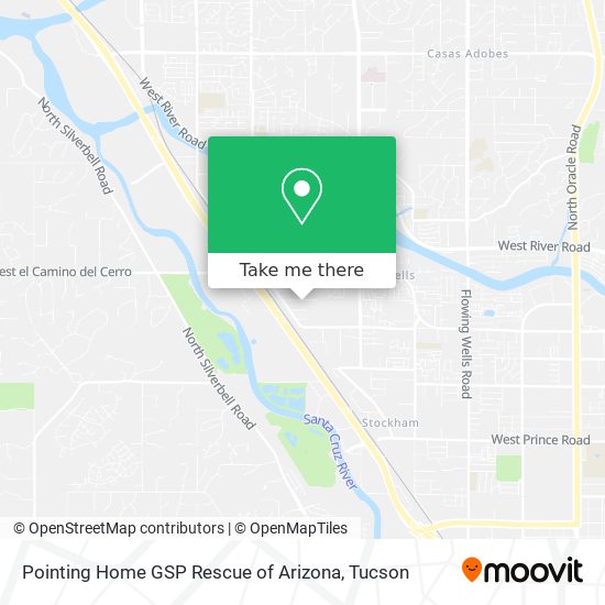 Mapa de Pointing Home GSP Rescue of Arizona