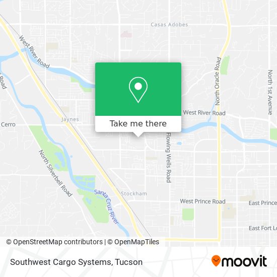 Southwest Cargo Systems map