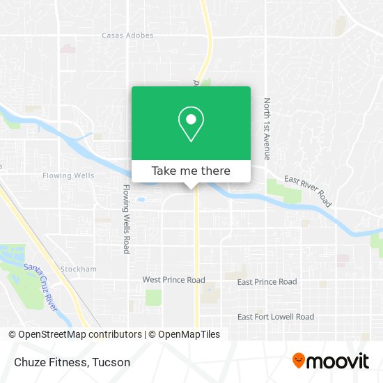 Chuze Fitness map