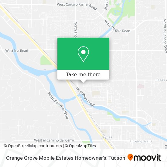Orange Grove Mobile Estates Homeowner's map