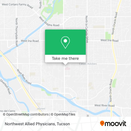 Northwest Allied Physicians map