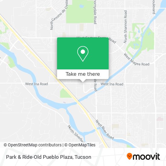 Park & Ride-Old Pueblo Plaza map