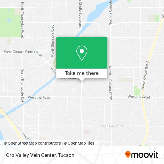 Oro Valley Vein Center map