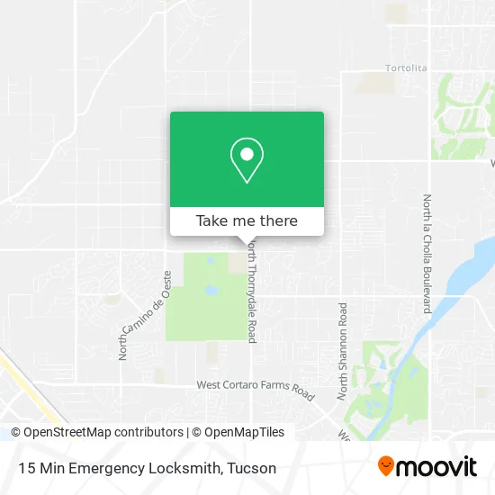 15 Min Emergency Locksmith map