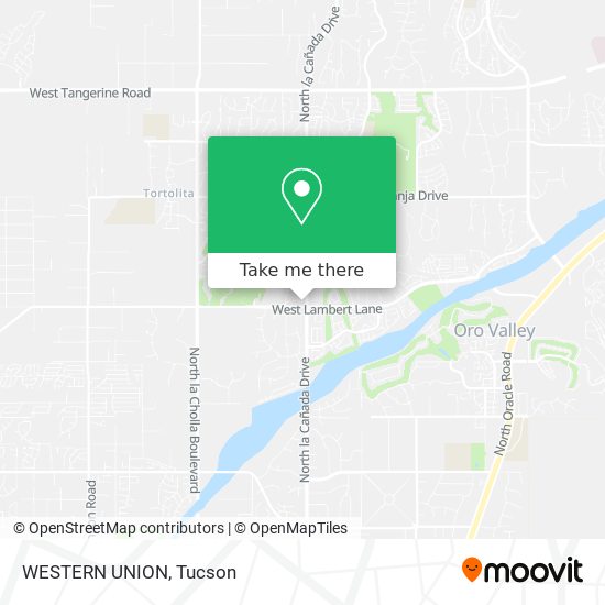 WESTERN UNION map