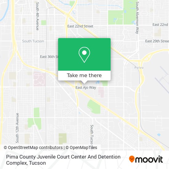 Mapa de Pima County Juvenile Court Center And Detention Complex