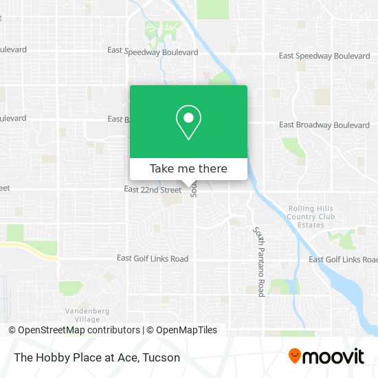 The Hobby Place at Ace map