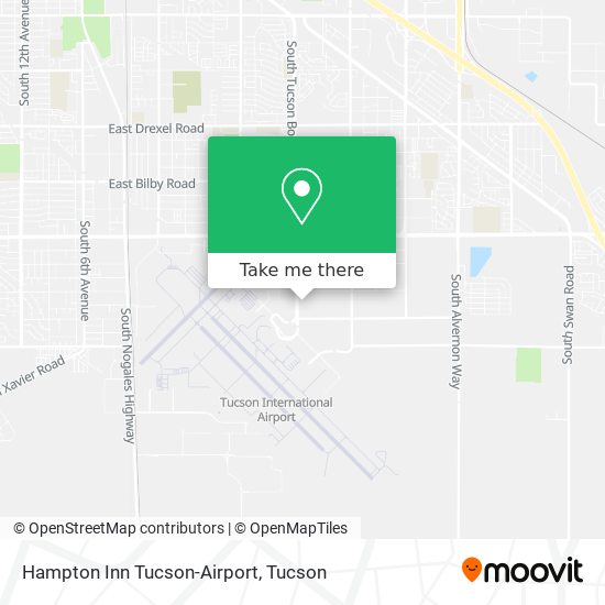 Hampton Inn Tucson-Airport map