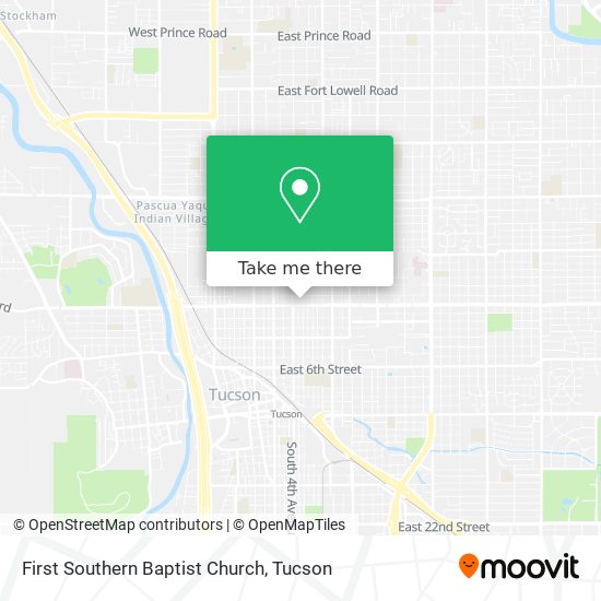 First Southern Baptist Church map
