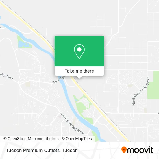 Tucson Premium Outlets map