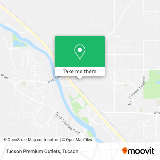 Tucson Premium Outlets map