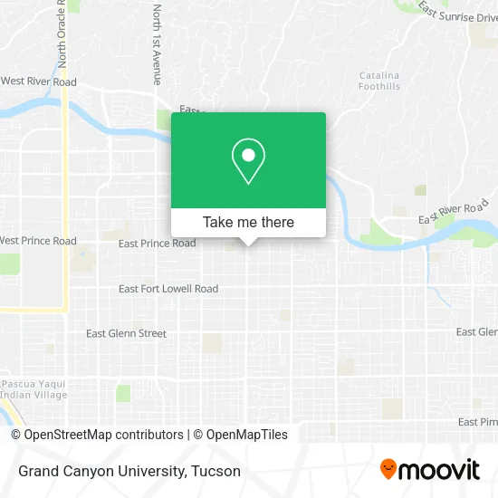 Grand Canyon University map