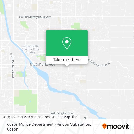 Tucson Police Department - Rincon Substation map
