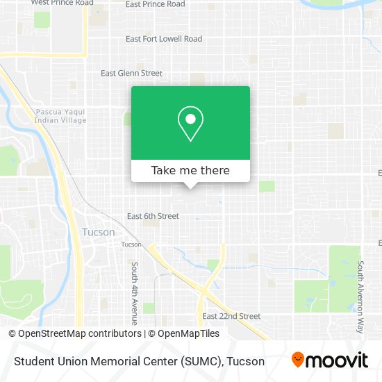 Mapa de Student Union Memorial Center (SUMC)