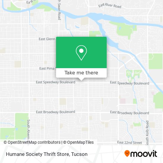 Humane Society Thrift Store map