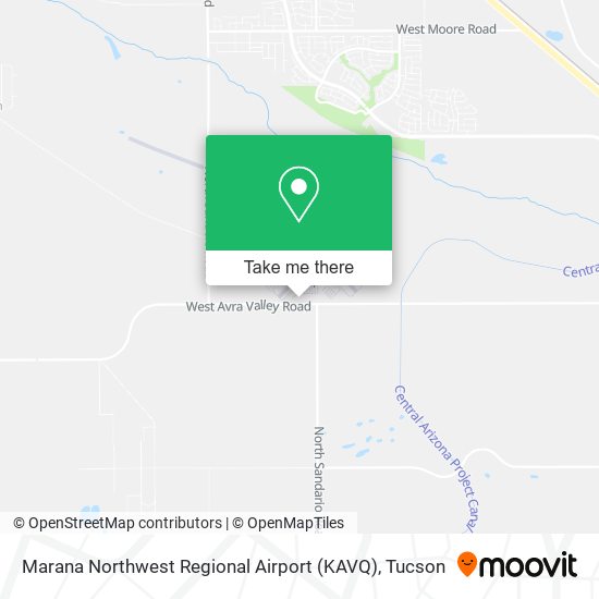 Marana Northwest Regional Airport (KAVQ) map