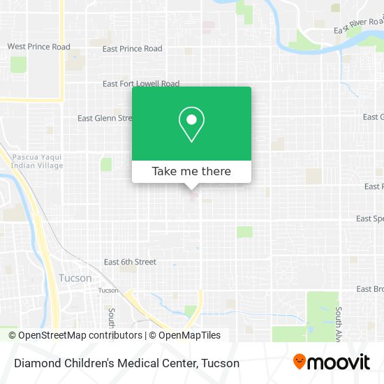 Diamond Children's Medical Center map
