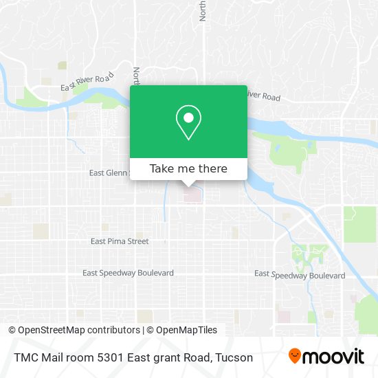 Mapa de TMC Mail room 5301 East grant Road