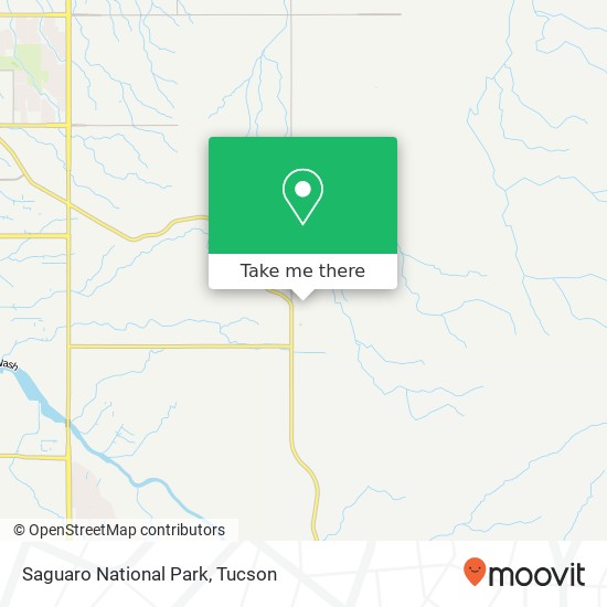 Saguaro National Park map
