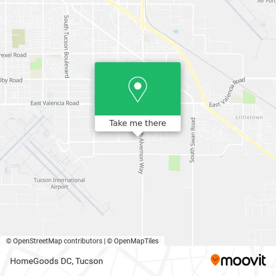 HomeGoods DC map