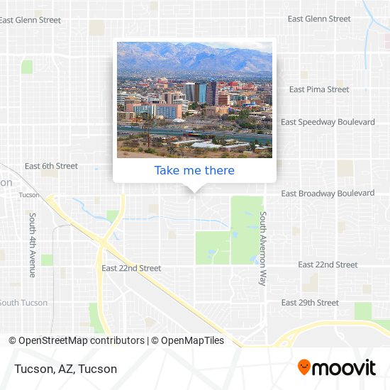 Mapa de Tucson, AZ