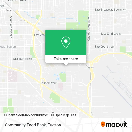 Community Food Bank map