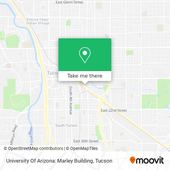 Mapa de University Of Arizona: Marley Building