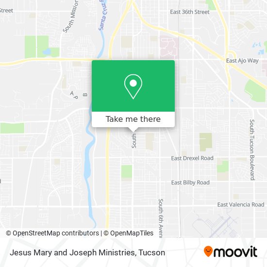 Jesus Mary and Joseph Ministries map