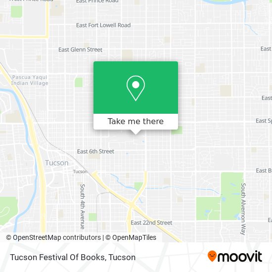 Mapa de Tucson Festival Of Books