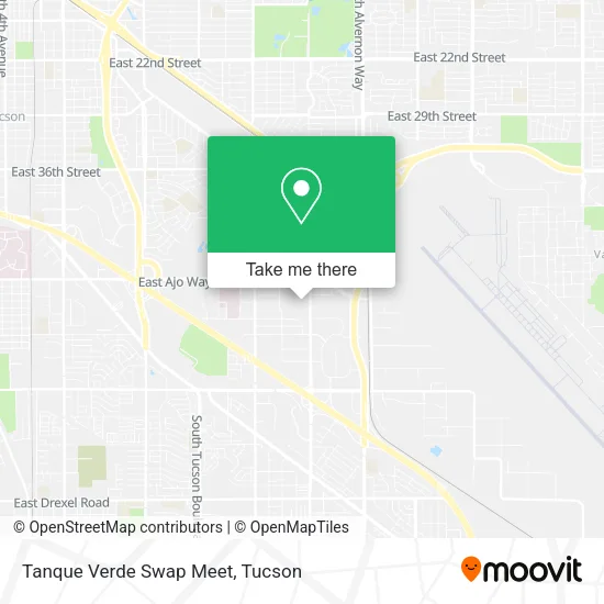 Tanque Verde Swap Meet map