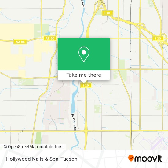 Hollywood Nails & Spa map