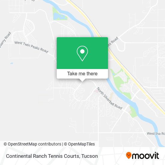 Continental Ranch Tennis Courts map