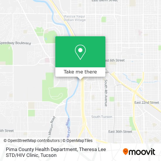 Pima County Health Department, Theresa Lee STD / HIV Clinic map
