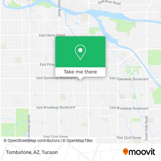 Tombstone, AZ map