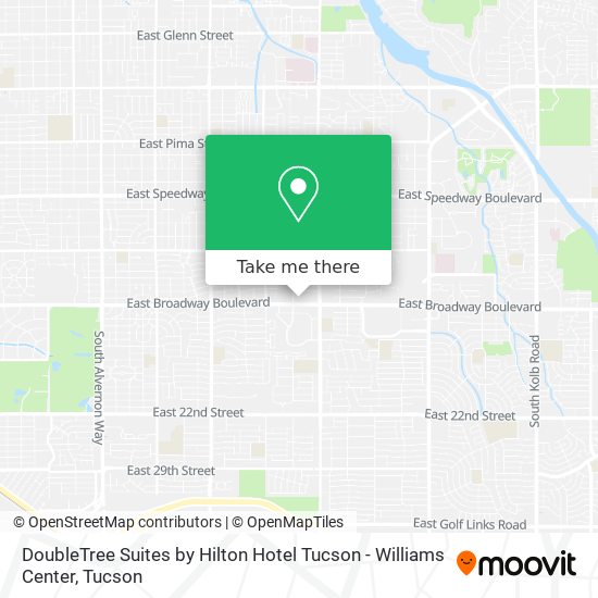 DoubleTree Suites by Hilton Hotel Tucson - Williams Center map