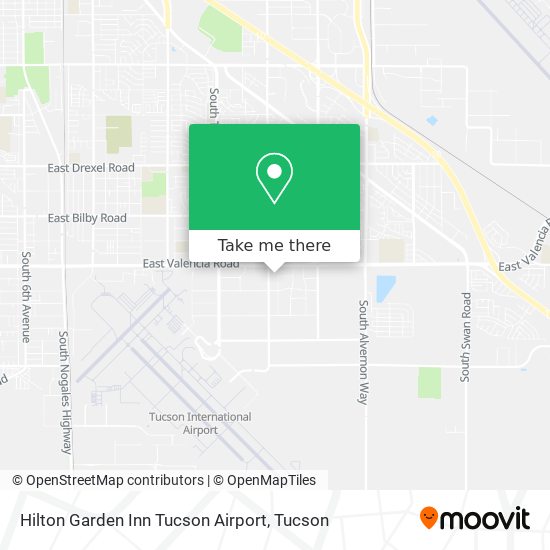Hilton Garden Inn Tucson Airport map