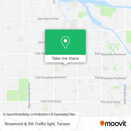 Rosemont & 5th Traffic light map