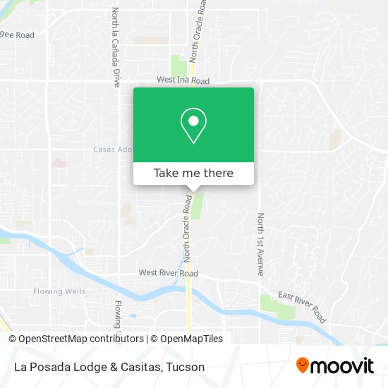 La Posada Lodge & Casitas map