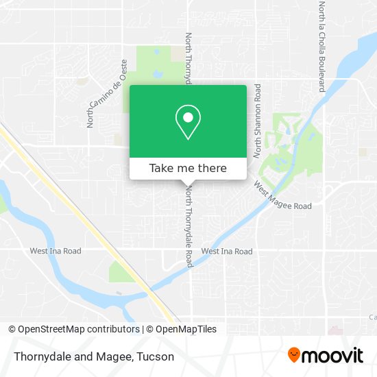 Thornydale and Magee map