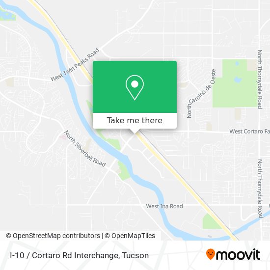 I-10 / Cortaro Rd Interchange map