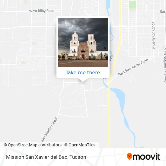 How to get to Mission San Xavier del Bac in Tucson by Bus?