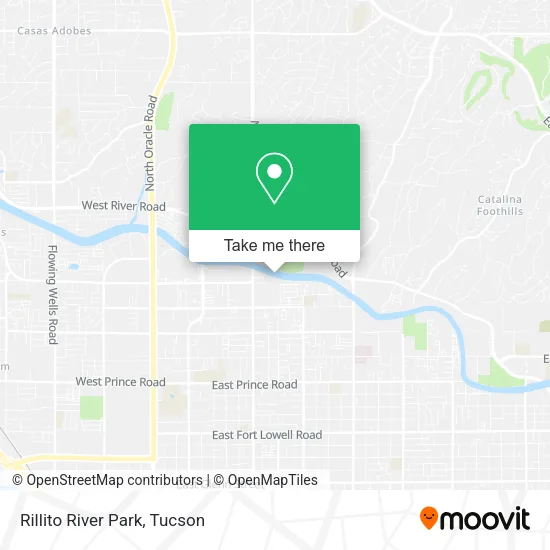 Mapa de Rillito River Park