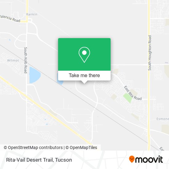 Rita-Vail Desert Trail map